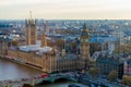 Beautiful panoramic scenic view on London's southern part from w Royalty Free Stock Photo