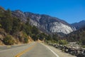 Beautiful panoramic summer view of El Portal, Mariposa County, California, western boundary of Yosemite National Park