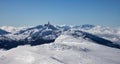 Beautiful Panoramic View of Black Tusk and Canadian Nature Landscape Royalty Free Stock Photo