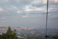 Beautiful panoramic view of Budapest city to the Buda side. Hungary Royalty Free Stock Photo