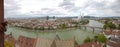 Beautiful panoramic view of the city of Basel, Switzerland Royalty Free Stock Photo