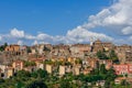 Beautiful panoramic view of the city of Orte in Umbria, Italy.