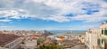 Panorama of Italian city Vieste, Gargano Royalty Free Stock Photo