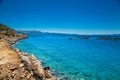 Beautiful panoramic view on cost at Evia island. Greece