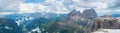 Beautiful panoramic view of the Dolomites Alps, Italy Royalty Free Stock Photo