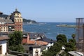 Beautiful panoramic view of Hondarribia and the Cantabrian sea