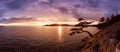 Beautiful Panoramic View of Howe Sound and Rocky Coast Royalty Free Stock Photo