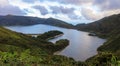 Beautiful panoramic view of Lagoa do Fogo, Lake of Fire, in SÃÂ£o Miguel Island, Azores