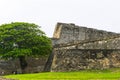 The wall of fort San Cristobal in San Juan, Puerto Rico Royalty Free Stock Photo