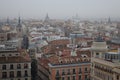 Beautiful panoramic view Madrid capital Europe Royalty Free Stock Photo