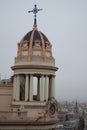 Beautiful panoramic view Madrid capital Europe