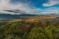 Beautiful panoramic view of marche apennines in Italy