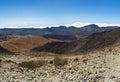 Beautiful panoramic view of the Montana Blanca from Teide Volcano, Tenerife, Canary Islands Royalty Free Stock Photo