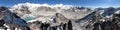 Beautiful panoramic view of Mount Cho Oyu and Everest Royalty Free Stock Photo