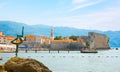 Beautiful Panoramic view of Old medieval town Budva, Montenegro