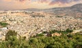 Panoramic view of Fes medina, Morocco