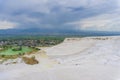 Beautiful panoramic view of Pamukkale, Turkey Royalty Free Stock Photo