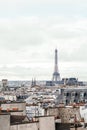 Beautiful panoramic view of Paris with Eiffel Tower. Royalty Free Stock Photo