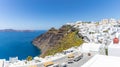 Beautiful white architecture on Santorini island, Greece. Amazing summer landscape Royalty Free Stock Photo