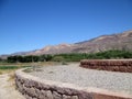 Beautiful panoramic view of the Quebrada de Humahuaca Tropic of Capricorn, Jujuy Argentina. Royalty Free Stock Photo