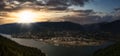 Beautiful Panoramic View of a small Town, Nelson.