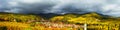Beautiful panoramic view to Andlau, France Royalty Free Stock Photo