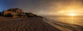 Sunset on the beach in Varadero, Cuba Royalty Free Stock Photo