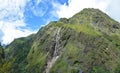 Panoramic view of the Himalayan Mountains on the trek to Kangchenjunga, Nepal Royalty Free Stock Photo