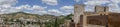 Beautiful Moorish fortress of the Alhambra in Granada, Andalusia Royalty Free Stock Photo