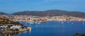 Panormaic view of Bodrum after sunset - Turkey