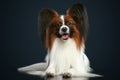 Beautiful papillon dog