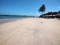 Beautiful and paradisiacal beach in Camurupim, Rio Grande do Norte, Brazil. Royalty Free Stock Photo