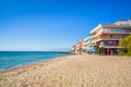 Beautiful Paralia Katerini beach, Greece Royalty Free Stock Photo