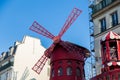 Beautiful Paris, Moulin Rouge, France Royalty Free Stock Photo