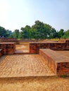 Beautiful park and acient monument image sarawasti india Royalty Free Stock Photo