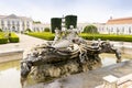 Beautiful park in the courtyard of national palace in Queluz, Portugal