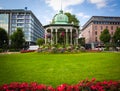 Beautiful park with flowers , Bergen