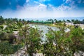 Beautiful park in Mae Moh district Royalty Free Stock Photo