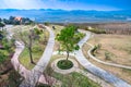 Beautiful park in Mae Moh district Royalty Free Stock Photo