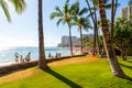 Beautiful park near Waikiki beach