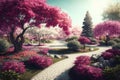 Ultra-Detail Beautiful Park Spring Season, popular or the most searched in stock photos Royalty Free Stock Photo