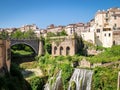 Beautiful park of Villa Gregoriana and Tivoli, Lazio, Italy