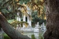 The beautiful Park of Villa Pallavicini, in Genua, Italy