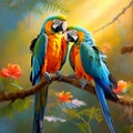 beautiful parrots