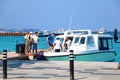 Passenger boats at the Velana International Airport in Male, Maldives