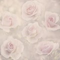 Beautiful pastel floral pattern background. Abstract pink rose bud in garden