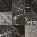 Background of a mosaic made of cement, marbles and decors for digital use Royalty Free Stock Photo