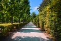 A Beautiful Path in Schonbrunn Palace Gardens - Vienna, Austria Royalty Free Stock Photo