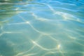 Beautiful pattern of blue water reflecting the sun Royalty Free Stock Photo