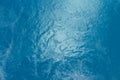 Beautiful pattern of blue water reflecting the sun. Royalty Free Stock Photo